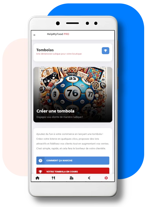 Animez votre boutique avec le système de tombola intégré à l'application